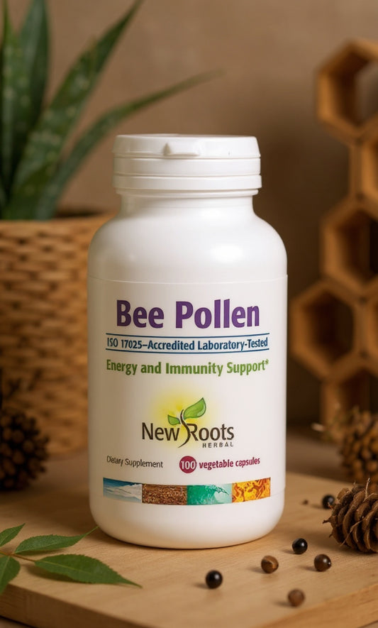 NEW ROOTS HERBAL Bee Pollen Capsules 1000 mg